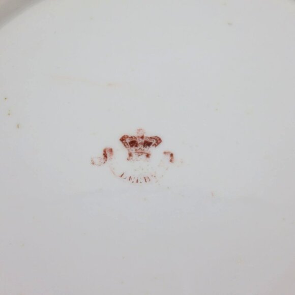 Royal CROWN DERBY Antique Plate Floral Design and Gold Trim England Vintage 10" - Picture 9 of 10